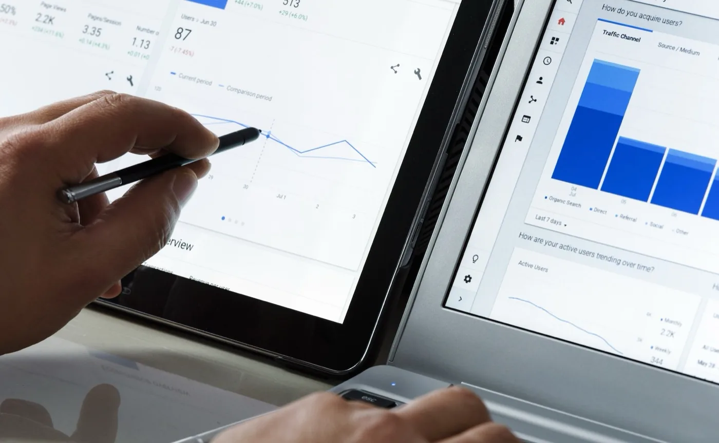 Search performance being reviewed on a client website by Halizona